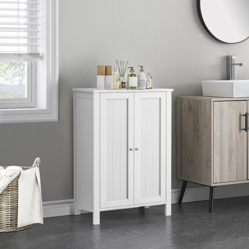 Red Barrel Studio® Freestanding Bathroom Line Cabinet & Reviews | Wayfair